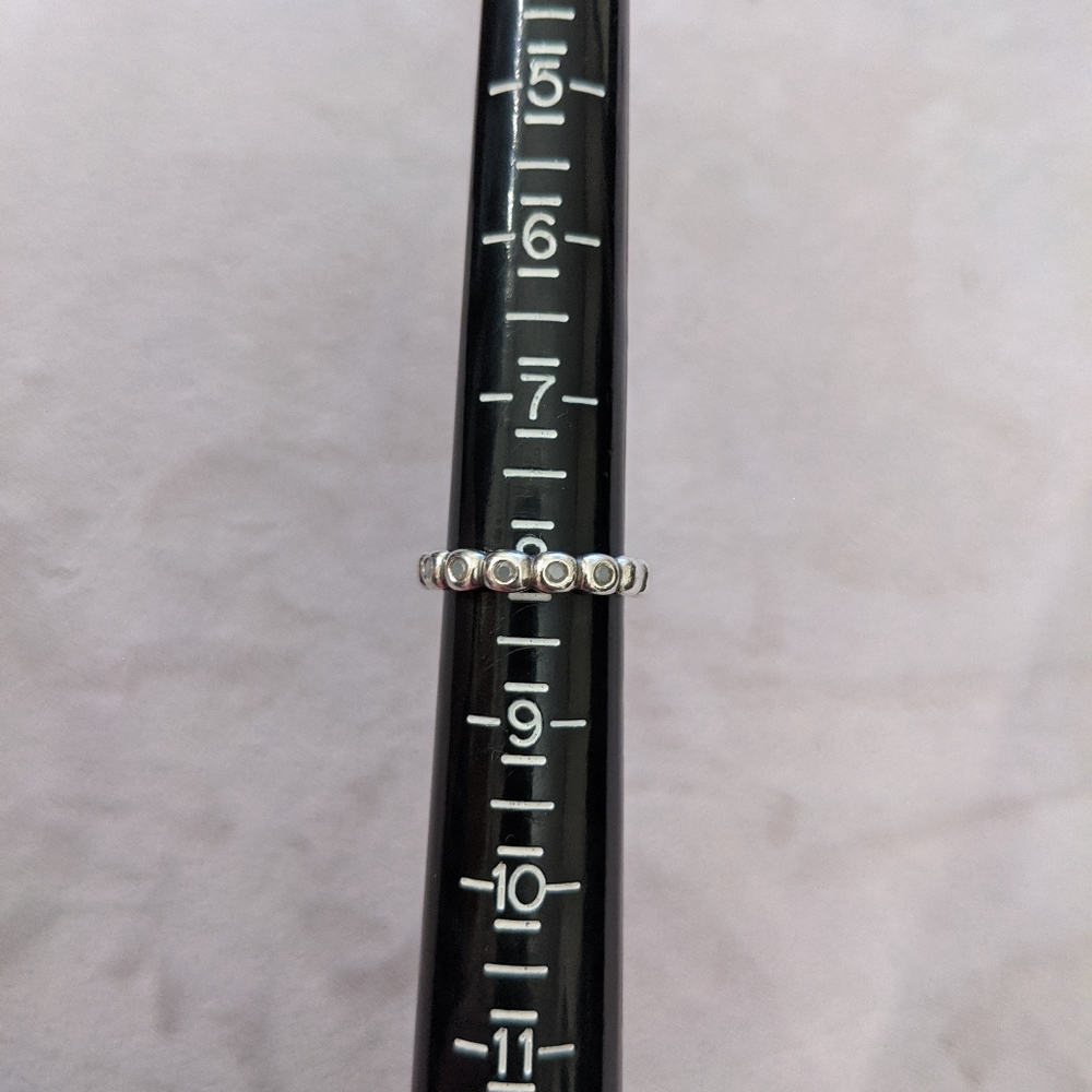 Authentic Pandora Ring With Light Gray Stones - image 4